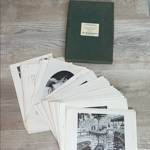 Vintage Modern Painting Prints University Set